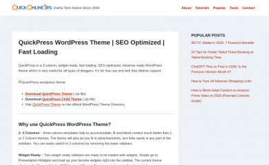 QuickPress screenshot