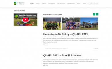 quidditch.info screenshot