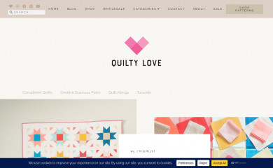 quiltylove.com screenshot