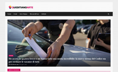 quotidianoarte.it screenshot