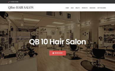 qb10hairsalon.com.au screenshot