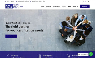qcscertification.com screenshot