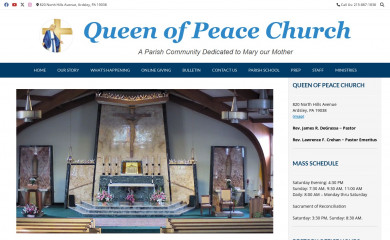 qofpeacechurch.org screenshot