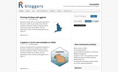 r-bloggers.com screenshot