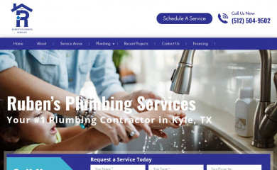 rubensplumbingservices.com screenshot