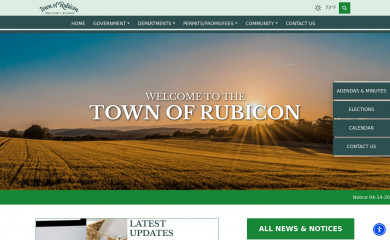 rubiconwi.gov screenshot