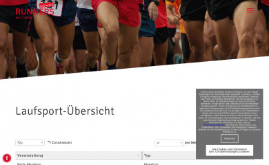 runners-unlimited.com screenshot