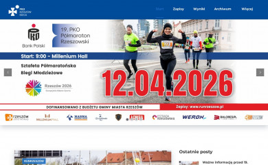 runrzeszow.pl screenshot