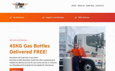 rushgas.com.au screenshot
