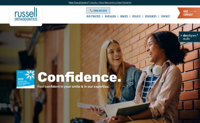russell-orthodontics.com screenshot