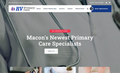 rvprimarycare.com screenshot
