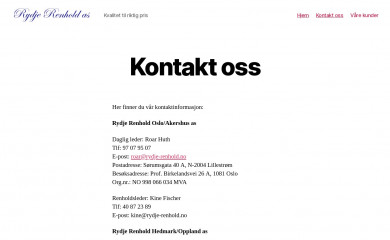 rydje-renhold.no screenshot