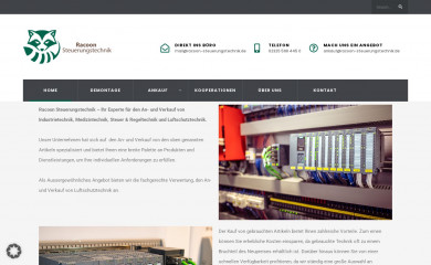 racoon-steuerungstechnik.de screenshot
