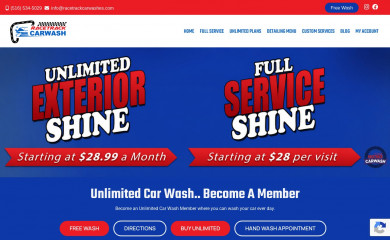 racetrackcarwashes.com screenshot