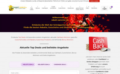 rabatt-sammler.de screenshot