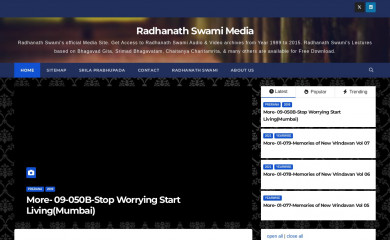 radhanathswamimedia.com screenshot
