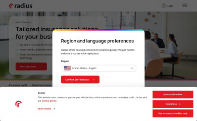 radiusinsurancesolutions.com screenshot