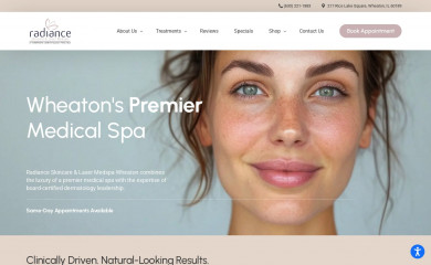 radiancemedspa-wheaton.com screenshot