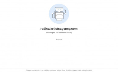 radicalartistsagency.com screenshot