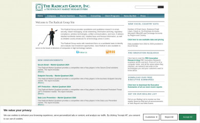 radicati.com screenshot