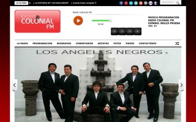 radiocolonialfm.com.pe screenshot