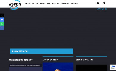 radioaspen.com.py screenshot