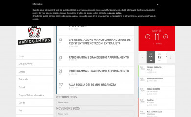 radiogammacinque.it screenshot