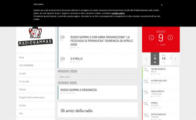 radiogammacinque.it screenshot