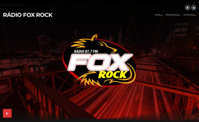 radiofoxrock.com.br screenshot