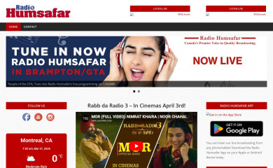 radiohumsafar.com screenshot