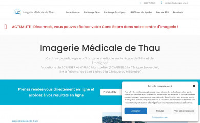 radiologie-sete.fr screenshot