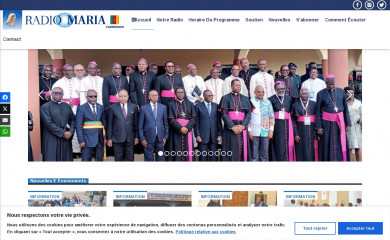 radiomaria.cm screenshot