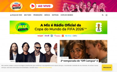 radiomixfm.com.br screenshot