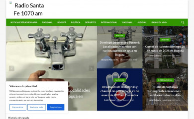 radiosantafe.com screenshot