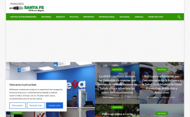radiosantafe.com screenshot