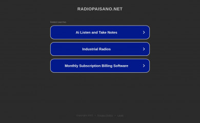 radiopaisano.net screenshot