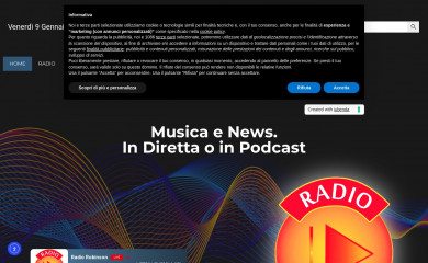 radiorobinson.it screenshot