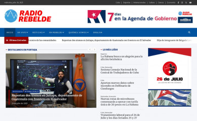 radiorebelde.cu screenshot