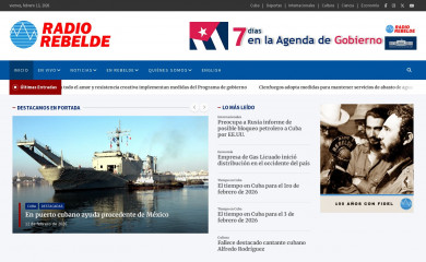 radiorebelde.cu screenshot
