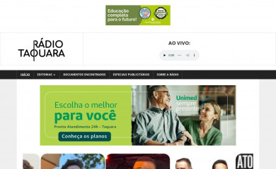 radiotaquara.com.br screenshot