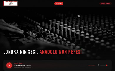 radyoanadolu.co.uk screenshot