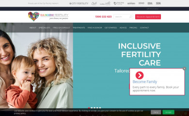 rainbowfertility.com.au screenshot