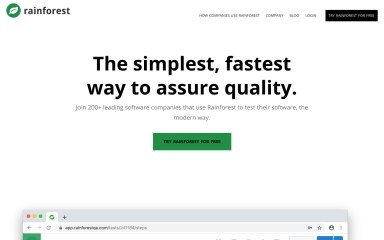 http://rainforestqa.com screenshot