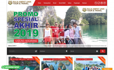 rajaampatunik.com screenshot