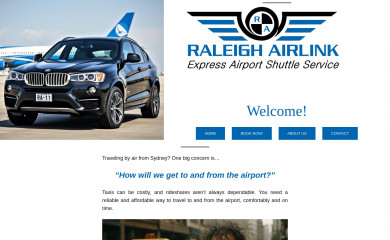 raleighairlink.com screenshot