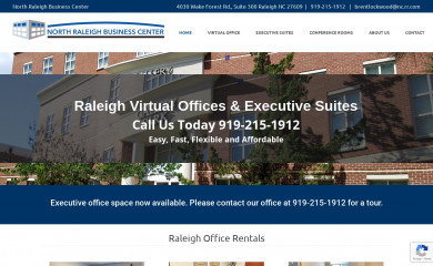 raleighbusinesscenter.com screenshot
