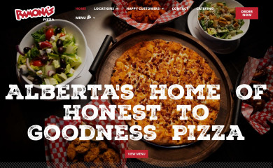 ramonaspizza.ca screenshot