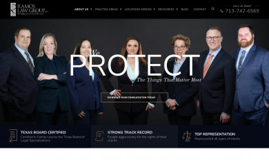 ramosfamilylaw.com screenshot