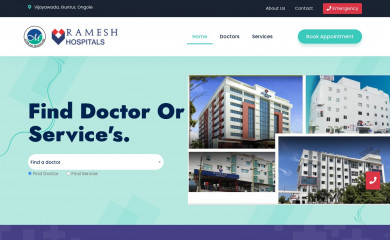 rameshhospitals.com screenshot