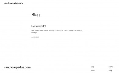 randycarpadus.com screenshot